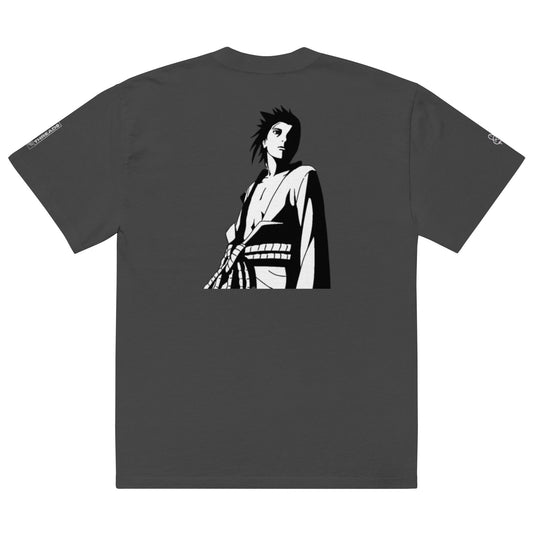 Sasuke Uchiha Oversized Faded T-Shirt