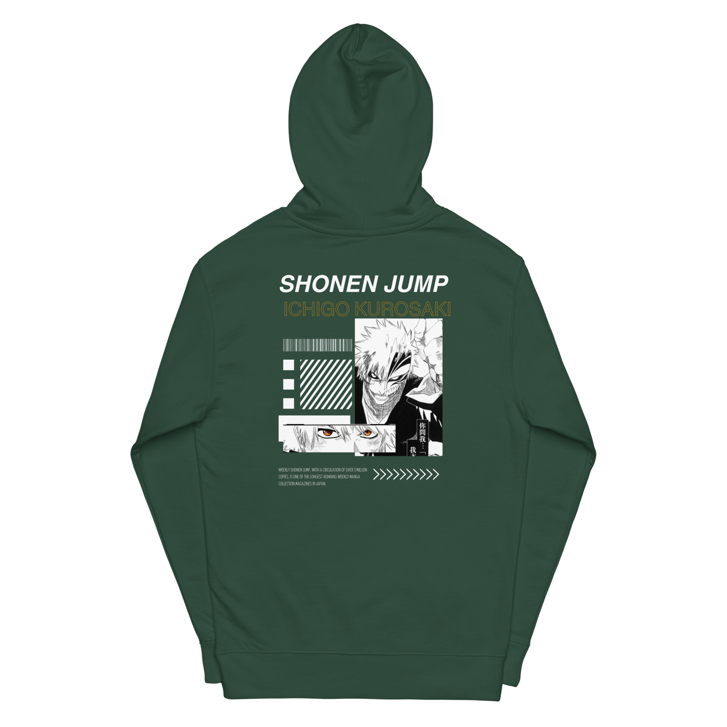 Ichigo Kurosaki (Shonen Jump) - Bleach - Unisex Midweight Hoodie