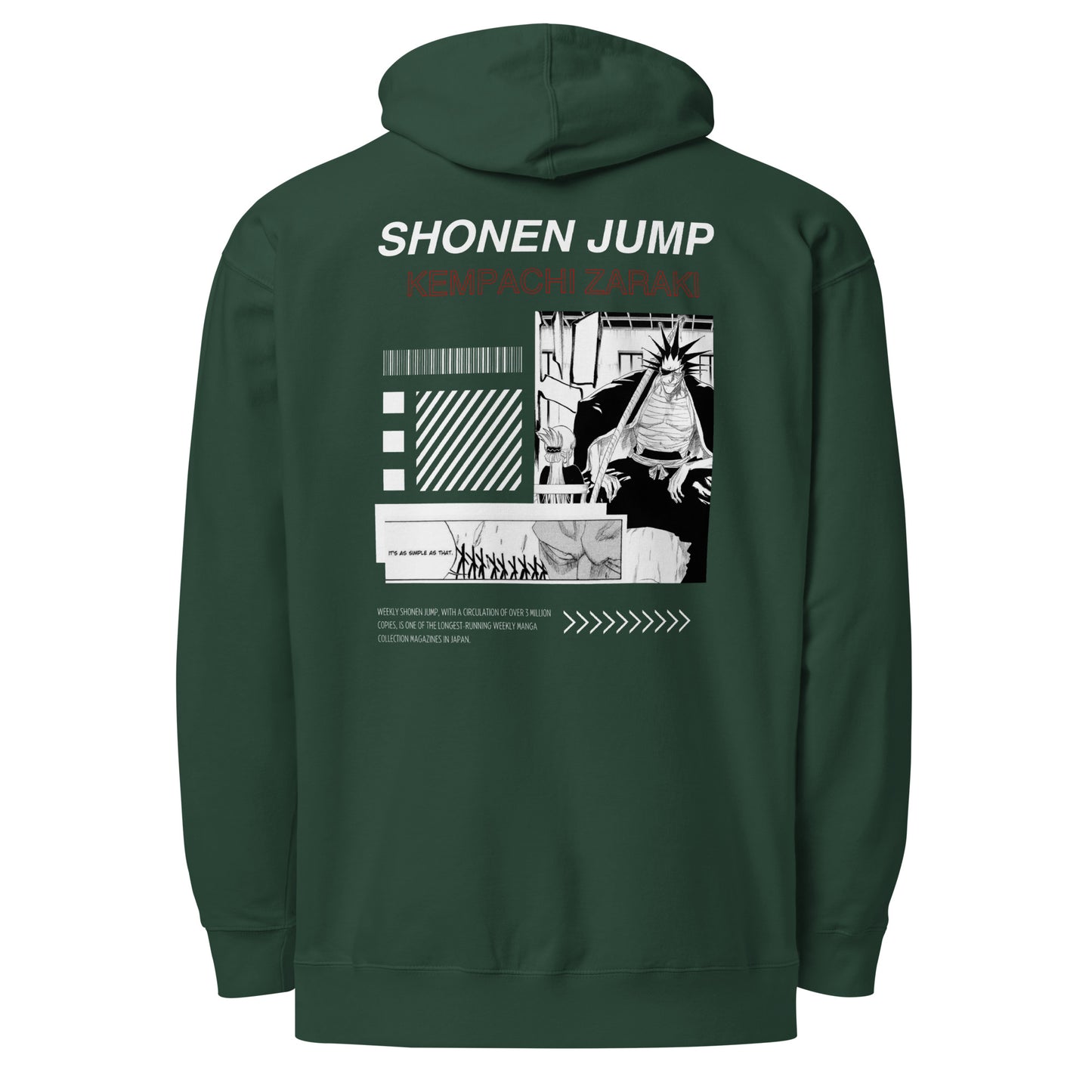 Kempachi Zaraki (Shonen Jump) Unisex Midweight Hoodie