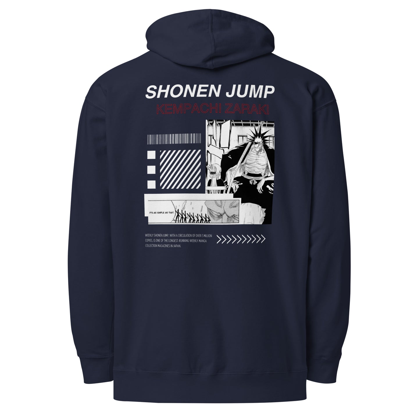 Kempachi Zaraki (Shonen Jump) Unisex Midweight Hoodie