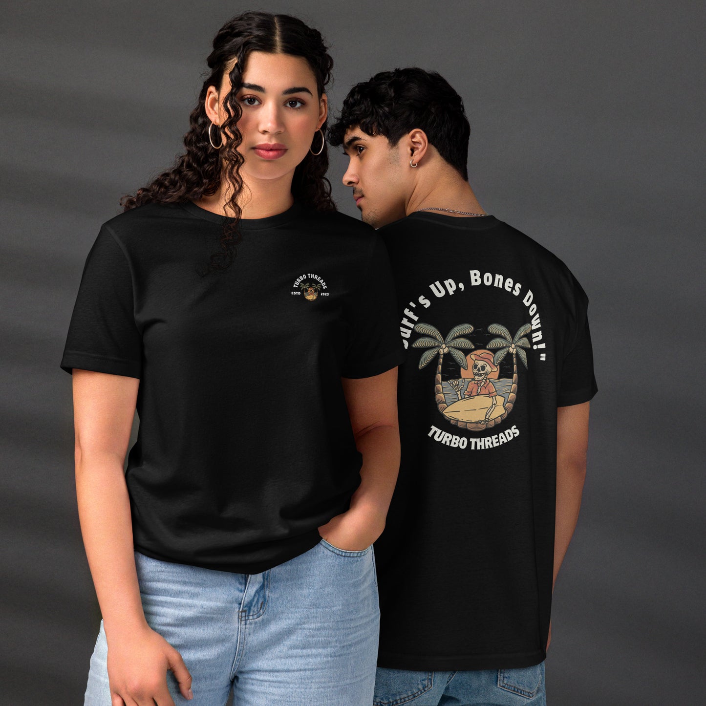 Surf's Up, Bones Down Unisex T-Shirt